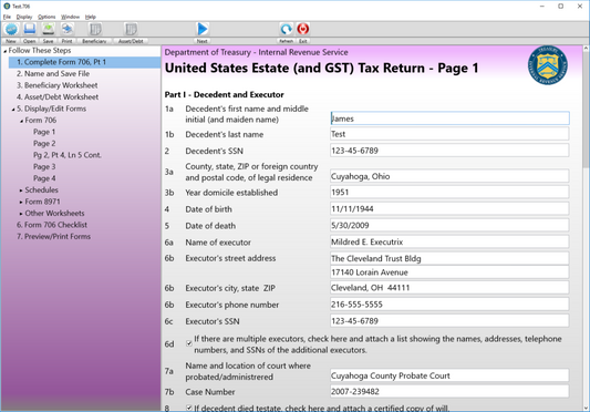 U.S. Estate Tax (706)